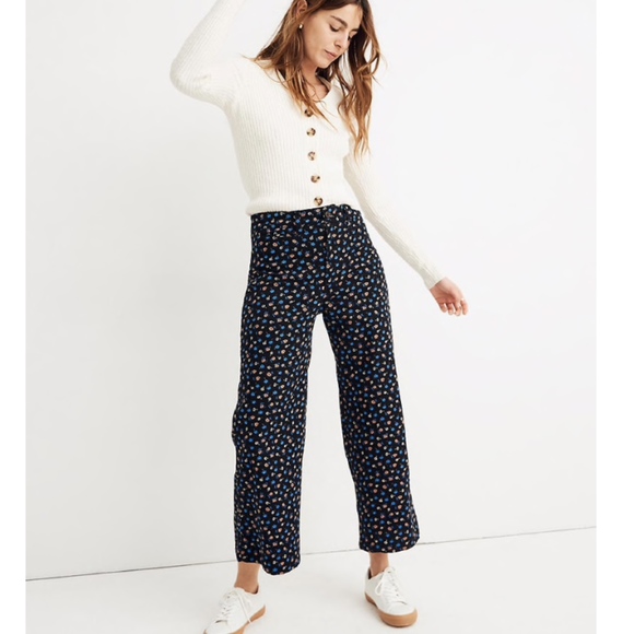 Madewell Pants - Madewell Emmett Wide-Leg Crop Pants